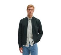 Sweatjacke MARC O'POLO "aus elastischem Bio-Baumwoll-Mix", Herren, Gr. 3XL, schwarz (peppercorn grau), Obermaterial: 68% Baumwolle, 17% Polyester, 15% Elasthan, unifarben, regular fit, Rippbündchen, S