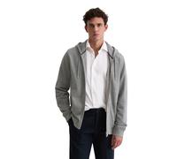 Sweatjacke MARC O'POLO "aus weichem Bio-Baumwoll-Sweat", Damen, Gr. XXL, cloudy grau melange, Obermaterial: 100% Baumwolle, unifarben, regular fit, Sweatjacken Sweatjacke (68058617-XXL) cloudy grau me