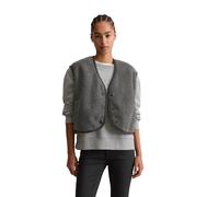 Sweatjacke MARC O'POLO DENIM "aus recyceltem Polyester", Damen, Gr. XL, anthra melange, Obermaterial: 100% Polyester, unifarben, relaxed fit, Sweatjacken Sweatjacke (59856324-XL) anthra melange