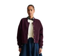 Sweatjacke MARC O'POLO DENIM "aus softer Bio-Baumwolle", Damen, Gr. XS, mahagony jam, Obermaterial: 100% Baumwolle, unifarben, Rippbündchen, Sweatjacken Sweatjacke (79507124-XS) mahagony jam