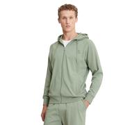 Sweatjacke MARC O'POLO, Herren, Gr. M, grün (sea spray), Jersey, Obermaterial: 100% Baumwolle, unifarben, regular fit hüftbedeckend, ohne Ausschnitt, angesetztes Bündchen, Sweatjacken Sweatjacke, mit