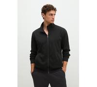 Sweatjacke MARC O'POLO, Herren, Gr. M, schwarz, Interlock, Obermaterial: 97% Baumwolle, 3% Elasthan, Sweatjacken Sweatjacke (56312152-M) schwarz