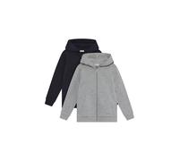 Sweatjacke MINYMO "Trainingsjacke MISweat Jacket", Jungen, Gr. 146, blau (schwarz navy), Obermaterial: 60% Baumwolle CO. 40% Polyester PES., Sweatjacken Sweatjacke (74999554-146) schwarz navy
