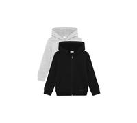 Sweatjacke MINYMO "Trainingsjacke MISweat Jacket", Jungen, Gr. 98, schwarz (anthrazit), Obermaterial: 60% Baumwolle CO. 40% Polyester PES., Sweatjacken Sweatjacke (98080222-98) anthrazit