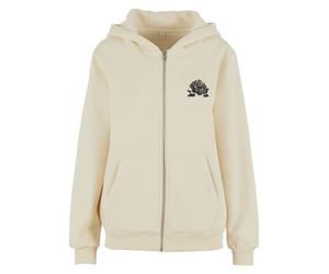 Sweatjacke MISS TEE "Miss Tee Romantic Dreamers Ladies Fluffy Zip Hoody", Damen, Gr. 5XL, sandweiß, 70% Baumwolle, 30% Polyester, Sweatjacken Sweatjacke (87329255-5XL) sandweiß