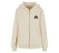 Sweatjacke MISS TEE "Miss Tee Romantic Dreamers Ladies Fluffy Zip Hoody", Damen, Gr. L, sandweiß, 70% Baumwolle, 30% Polyester, Rundhals, Sweatjacken Sweatjacke (87329255-L) sandweiß