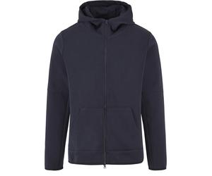 Sweatjacke MISTERTEE "MisterTee Basic Hooded Zipper", Herren, Gr. M, blau (dunkelblau), 80% Baumwolle, 20% Polyester, unifarben, Rundhals, Sweatjacken Sweatjacke (20768924-M) dunkelblau