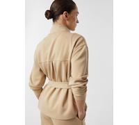 Sweatjacke mit abnehmbarem Taillengürtel braun 32