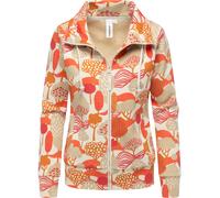 Sweatjacke mit Allover-Print "Ronette Print" Ecru XL