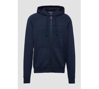 Sweatjacke mit Garment Dye und Kapuze im Fabricmix XL blau 2163500.5852.XL