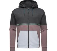 Sweatjacke mit Kapuze" Blocky" Black XL