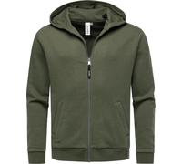 Sweatjacke mit Kapuze "Natten" Dark Olive M
