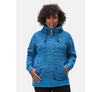Sweatjacke mit Kapuze "Neska Print Zip Plus" Blue 44
