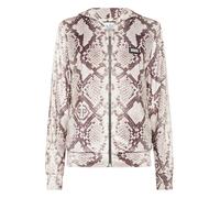 Kapuzensweatjacke PHILIPP PLEIN "Python", Damen, Gr. XS, braun (06, beige), Stoff: 5% Elasthan, 95% Polyester. Verarbeitung: 100% Glas, Sweatjacken (47552419-XS) 06, beige