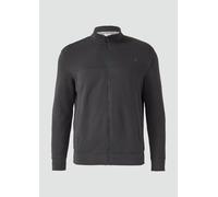 Sweatjacke mit Stehkragen und Label-Print XXL grau 2171964.9581.XXL