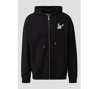 Sweatjacke mit Stickerei und Patch | QS x Von Dutch XXL schwarz 2175377.99L0.XXL