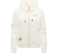 Sweatjacke mit Stickereien "Parya Embro" Ivory M