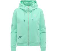 Sweatjacke mit Stickereien "Parya Embro" Lagoon Green L