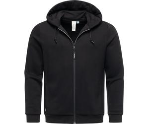 Sweatjacke mit verstellbarer Kapuze "Wernons" Black S