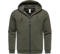 Sweatjacke mit verstellbarer Kapuze "Wernons" Dark Olive M