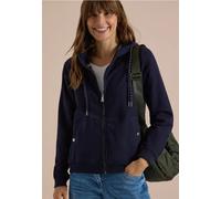 Sweatjacke mit Zipper und Kapuze