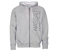 Sweatjacke NASSAU BEACH "NB22008", Herren, Gr. 54XL, grau (grau melange), 90% Baumwolle, 10% Viskose, Sweatjacken Sweatjacke (24714053-XL) grau melange