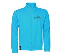 Sweatjacke NASSAU BEACH "NB231031", Herren, Gr. 50 (M), blau (cyan), 60% Baumwolle / 40% Polyester, Sweatjacken (33778923-M) cyan