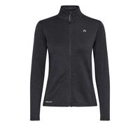 Sweatjacke NORTH BEND "Funktionsjacke NBKaja W", Damen, Gr. 36, schwarz (schwarz melange), Obermaterial: 92% Polyester PES. 8% Elasthan EL., Sweatjacken Sweatjacke (82926639-36) schwarz melange