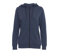 Sweatjacke NORTH BEND "Sweatjacke NBBrenta", Damen, Gr. 36, blau (blau nights), Obermaterial: 66% Viskose CV. 30% Polyester PES. 4% Elasthan EL., Sweatjacken Sweatjacke (34832808-36) blau nights