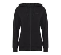 NORTH BEND NBBrenta Damen modische Sweatjacke Kapuzenjacke Hoodie komfortabel mit Kapuze, Größe:40, Farbe:Black (1001)