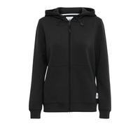Sweatjacke NORTH BEND "Sweatjacke NBTara", Damen, Gr. 36, schwarz, Obermaterial: 78% Polyester PES. 17% Viskose CV. 5% Elasthan EL., Sweatjacken Sweatjacke (38146728-36) schwarz