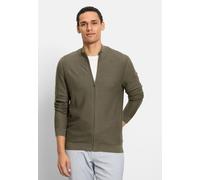 OLYMP Casual Strick Strickjacke Herren, Oliv, , M (53024647M)