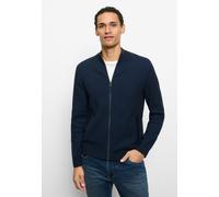 Sweatjacke OLYMP "OLYMP Casual Strick", Herren, Gr. S, marine, 55% Baumwolle, 45% Polyester, Sweatjacken Sweatjacke (25827460-S) marine