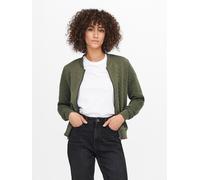 Sweatjacke ONLY "ONLJOYCE L/S BOMBER SWT NOOS", Damen, Gr. M, kalamata, Sweatware;Steppware, Obermaterial: 100% Polyester, unifarben, regular fit hüftlang, Rundhals, Rippbündchen, Sweatjacken Sweatjac