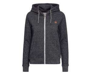 Sweatjacke OXMO "Sweatjacke OXCelia", Damen, Gr. S, schwarz, Obermaterial: 100% Baumwolle CO., Sweatjacken Sweatjacke (90310118-S) schwarz