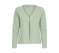 Sweatjacke OXMO "Sweatshirtjacke OXJonia", Damen, Gr. S, grün (frosty grün), Obermaterial: 60% Baumwolle CO. 40% Polyester PES., Sweatjacken Sweatjacke (67113968-S) frosty grün