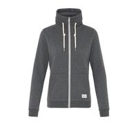 Sweatjacke OXMO "Trainingsjacke OXBitta", Damen, Gr. M, grau (dunkelgrau melange), Obermaterial: 50% Baumwolle CO. 50% Polyester PES., Sweatjacken Sweatjacke (82796741-M) dunkelgrau melange