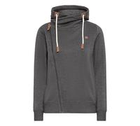 Sweatjacke OXMO "Trainingsjacke OXMille", Damen, Gr. L, grau (dunkelgrau melange), Obermaterial: 55% Polyester PES. 45% Baumwolle CO., Sweatjacken Sweatjacke (65644369-L) dunkelgrau melange