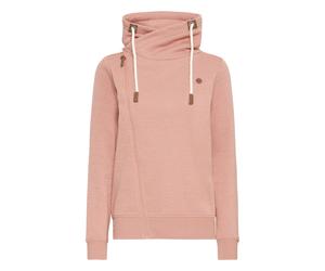 Sweatjacke OXMO "Trainingsjacke OXMille", Damen, Gr. XL, braun (cameo braun melange), Obermaterial: 55% Polyester PES. 45% Baumwolle CO., Sweatjacken Sweatjacke (20700317-XL) cameo braun melange