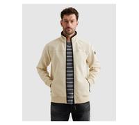 Sweatjacke PME LEGEND, Herren, Gr. 4XL, beige (bone weiß), Sweatware, Obermaterial: 80% Baumwolle, 15% Polyester, 5% Elasthan, normal normal, ohne Ausschnitt, angesetztes Bündchen, Sweatjacken Sweatja