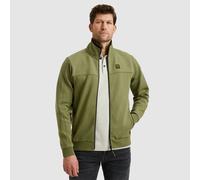 Sweatjacke PME LEGEND, Herren, Gr. M, grün (loden grün), Sweatware, Obermaterial: 80% Baumwolle, 15% Polyester, 5% Elasthan, casual, regular fit, Langarm Rippbündchen, Sweatjacken, mit Reißverschluss 