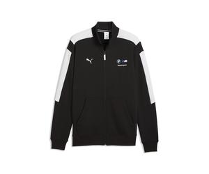 Sweatjacke PUMA "BMW M Motorsport MT7 Jacke Herren", Herren, Gr. L, schwarz-weiß (schwarz), Obermaterial: 34% Polyester, 66% Baumwolle. Rippe: 97% Baumwolle, 3% Elasthan, Sweatjacken Sweatjacke (18036