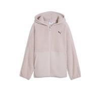Sweatjacke PUMA "Essentials Elevated Winterized Relaxed Sweatjacke Jugendliche", Mädchen, Gr. 152, rosa (misty pink), Obermaterial: 100% Polyester. Einsatz: 100% Polyester. Seitentasche - Unten: 100%