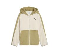 Sweatjacke PUMA "Essentials Elevated Winterized Relaxed Sweatjacke Jugendliche", Mädchen, Gr. 176, beige (alpine snow weiß), Obermaterial: 100% Polyester. Einsatz: 100% Polyester. Seitentasche - Unten