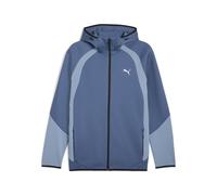 Sweatjacke PUMA "Evostripe Hoodie Herren", Herren, Gr. L, schwarz indigo blau, Obermaterial: 77% Baumwolle, 23% Polyester; Taschenfutter: 100% Baumwolle; Einsatz: 80% Baumwolle, 20% Polyester, Sweatja