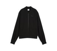 Sweatjacke PUMA "PUMA Class Reißverschluss-Jacke Damen", Damen, Gr. M, schwarz, Obermaterial: 66% Baumwolle, 32% Polyester, 2% Elasthan. Taschenfutter: 100% Baumwolle. Kragen Innen: 100% Baumwolle, Sw