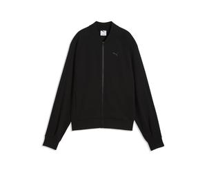 Sweatjacke PUMA "PUMA Class Reißverschluss-Jacke Damen", Damen, Gr. XS, schwarz, Obermaterial: 66% Baumwolle, 32% Polyester, 2% Elasthan. Taschenfutter: 100% Baumwolle. Kragen Innen: 100% Baumwolle, S