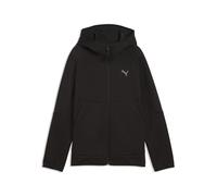 Sweatjacke PUMA "PUMATECH Elevated Kapuzenjacke Jungen", Jungen, Gr. 164, schwarz, Obermaterial: 23% Polyester, 77% Baumwolle. Einsatz: 81% Baumwolle, 19% Polyester. Seitentasche - Oben: 100% Baumwoll