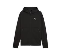 Sweatjacke PUMA "PUMATECH Elevated Slim Kapuzenjacke Herren", Herren, Gr. XL, schwarz, Obermaterial: 77% Baumwolle, 23% Polyester. Taschenfutter: 100% Baumwolle. Einsatz: 19% Polyester, 81% Baumwolle,