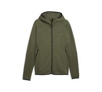 Sweatjacke PUMA "PUMATECH Elevated Slim Kapuzenjacke Herren", Herren, Gr. XS, moss veil grün, Obermaterial: 77% Baumwolle, 23% Polyester. Taschenfutter: 100% Baumwolle. Einsatz: 19% Polyester, 81% Bau